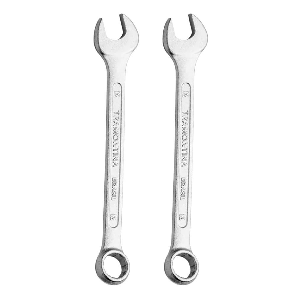 2 Chave Combinada 12mm Em Aço Cromado Tramontina Pro