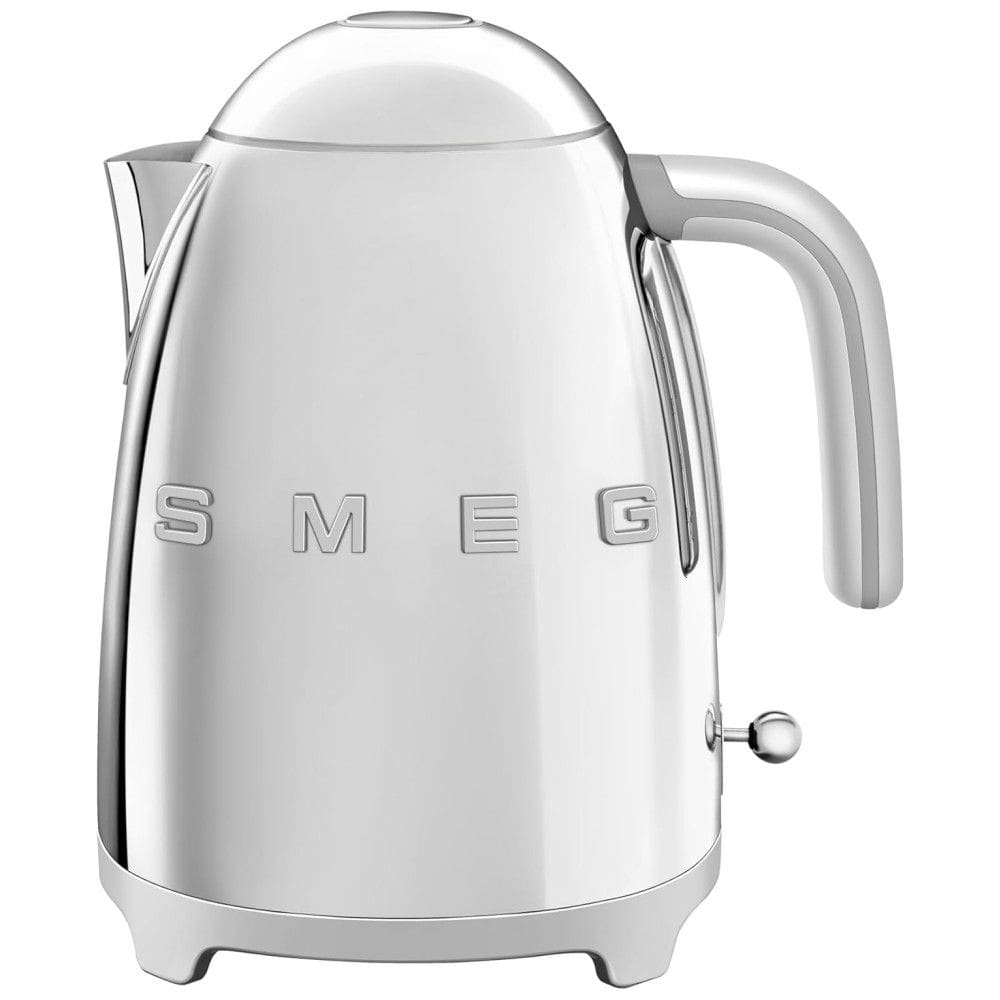 Chaleira Elétrica Retrô anos 50, 1.7L, 1500W, Aço Inoxidável Escovado, SMEG KLF03SSUS, Prateado