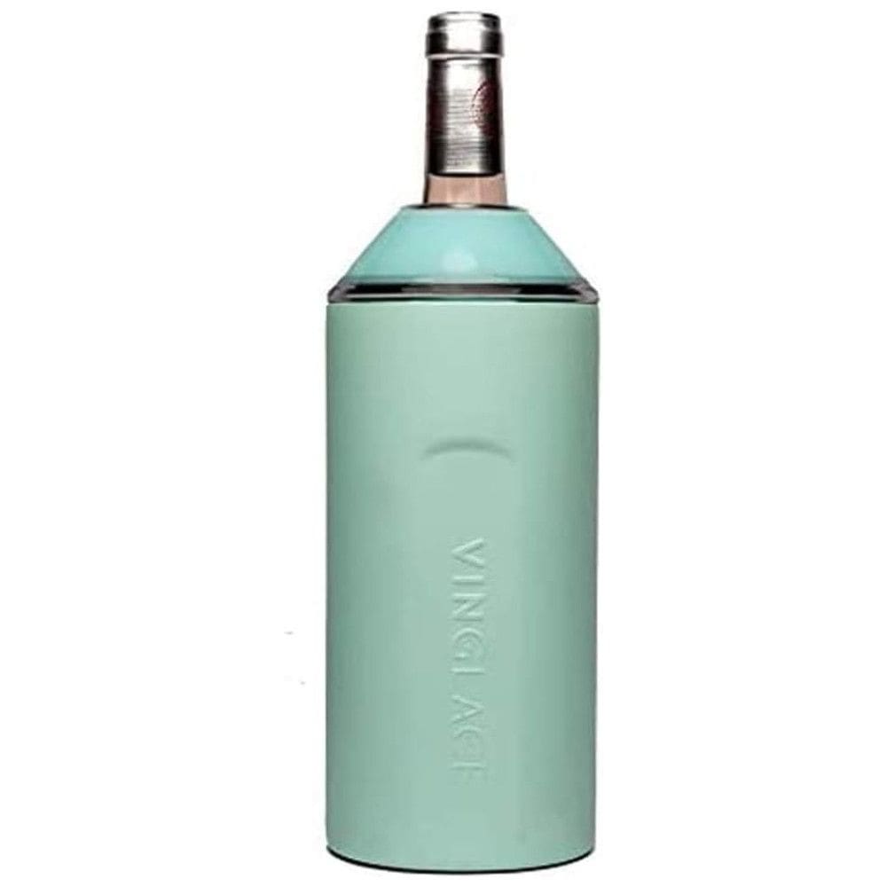 Porta Garrafa Térmico para Vinho é em Aço Inoxidável, Cor, VINGLACé, Verde