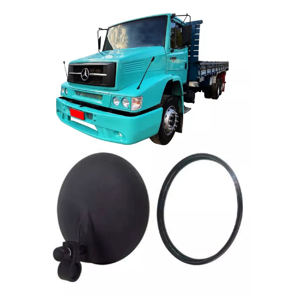 10 Espelhos Auxiliar Bionico C/ suporte Caminhão Ônibus 110mm