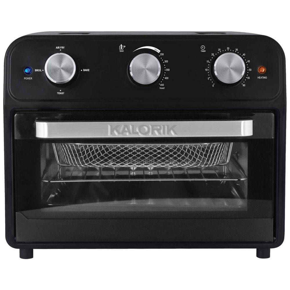 Forno Elétrico de Banda 22L Multifunções em Aço Inoxidável, 110v, KALORIK AFO 46129 BK CA, Preto