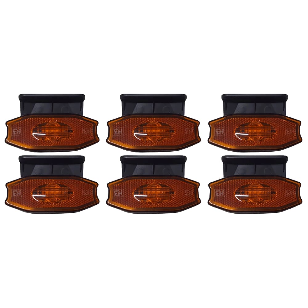 Lanterna Lateral Led Exclusive C/suporte Sem Vigia Kit 6 Un