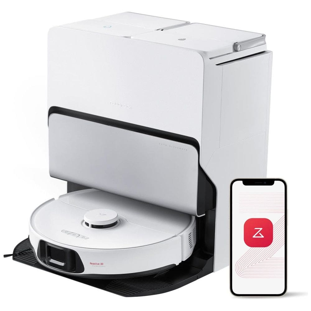 Robô Aspirador e Esfregão Roborock S8 Max Ultra, Base Tudo-em-Um, Navegação LiDAR PreciSense, Detecção de Sujeira, Autovazamento, 8000Pa de