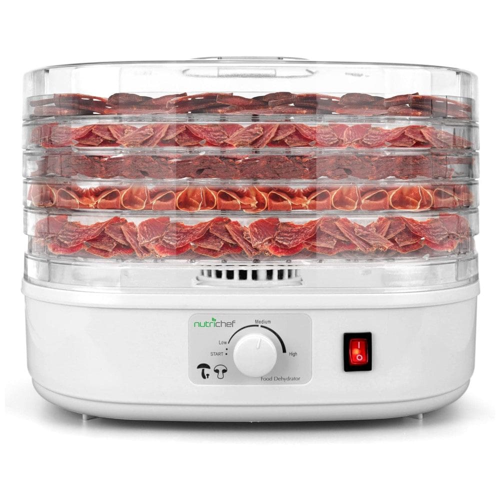 Desidratadora Nutrichef para Alimentos | Multi-Camadas para Uso Doméstico | Ideal para Carne Seca, Frutas, Legumes e Petiscos para Cães | 5