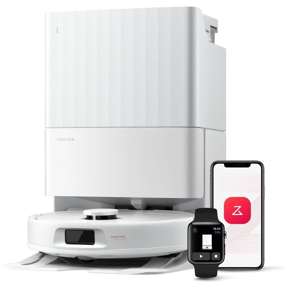 Roborock Qrevo Series: Aspirador Robô e Mopa, 8000Pa, Escova Antienrosco, Navegação Inteligente, Estação de Carregamento Tudo-em-Um, Mops