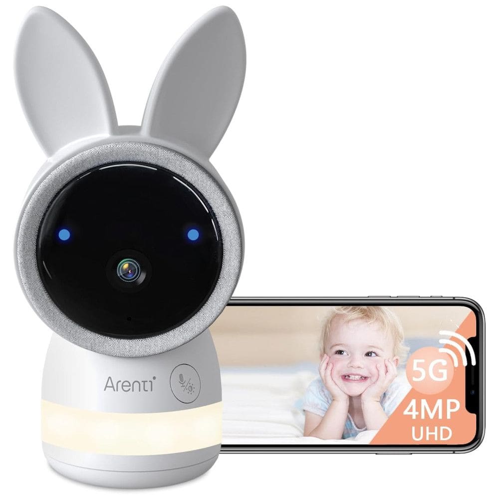 Babá Eletrônica Doméstica Arenti Baby, Monitor de Bebê com Aplicativo para Celular, WiFi 4MP 2,4G5G, Detecção de Movimento,