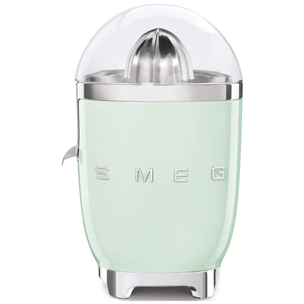 Espremedor de Laranjas SMEG 50s Retro Style com Bico Antigotejamento, Acionamento Automático e Filtragem Eficiente - Verde Pastel 1L