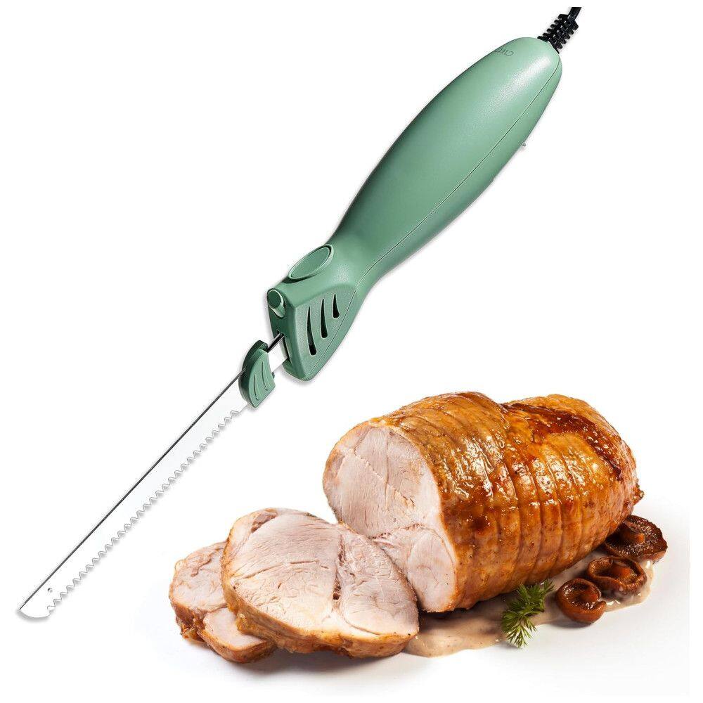 Facas Elétricas COOK WITH COLOR 100W, Duas Lâminas para Corte Versátil, Precisão e Conveniência para Sua Cozinha, 5,6 x 5,6 x 43 cm, Verde