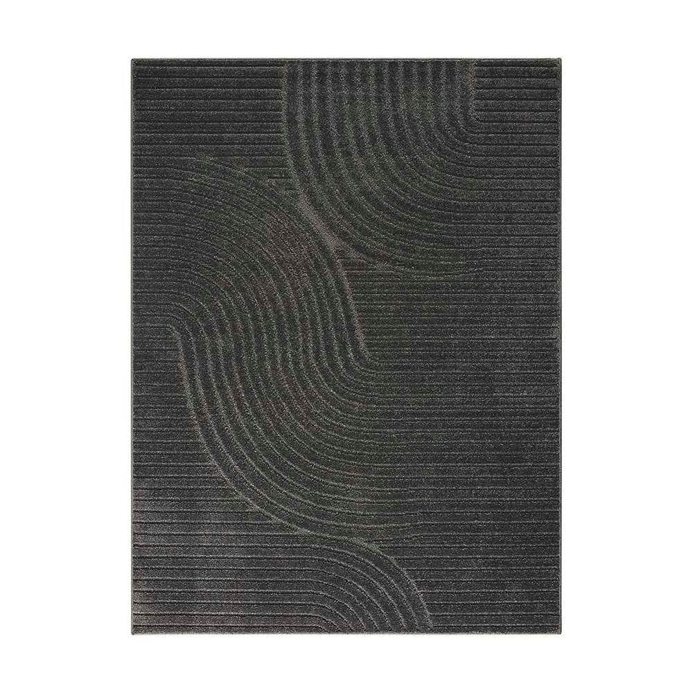 Tapete Para Sala Realce Sand 52 Grafite 1,50x2,00m
