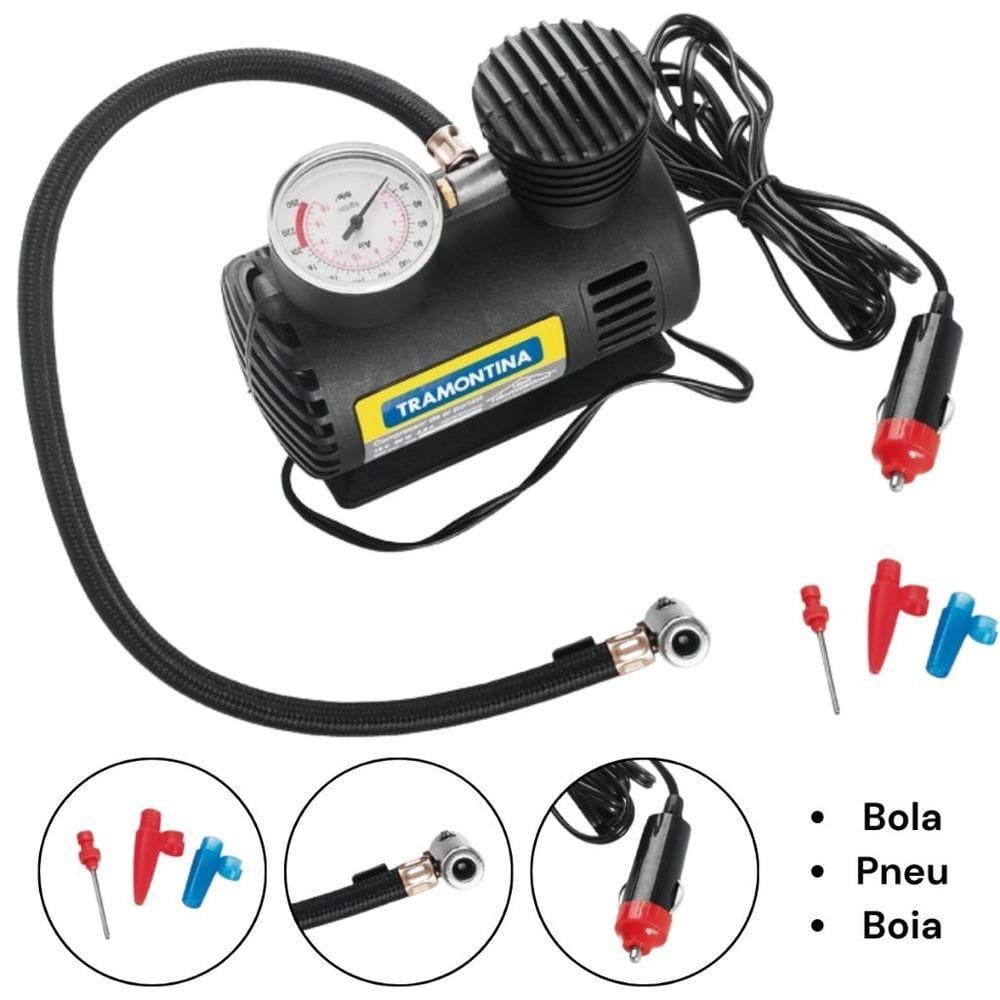 Compressor De Ar Tramontina 50W 12V Portátil
