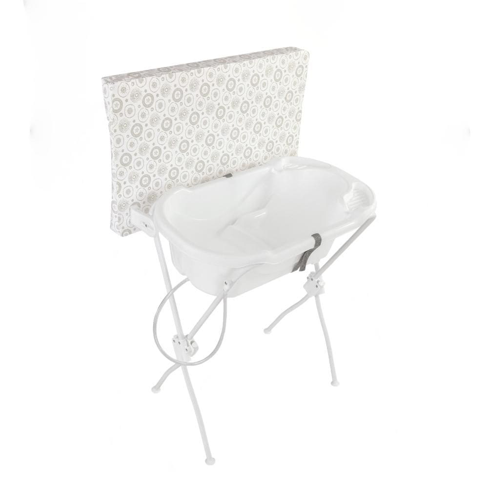 Banheira Bebê c/Trocador Floripa Branco Essencial Tutti Baby