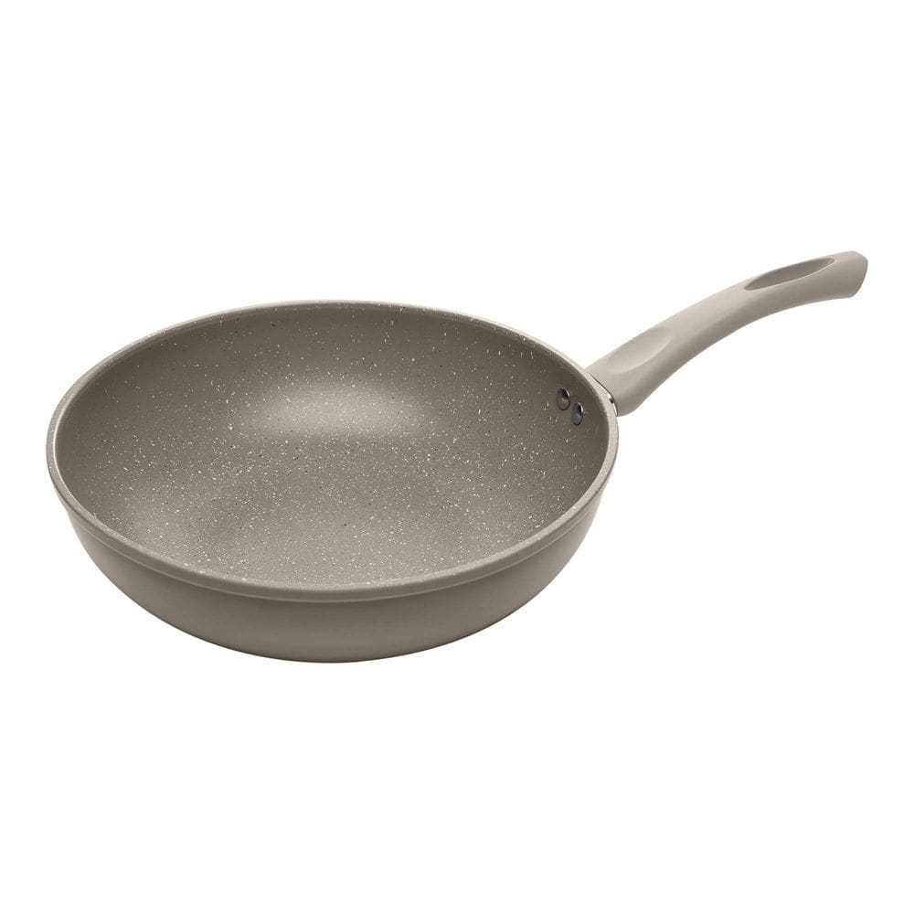Frigideira Wok de Indução de Alumínio com Revestimento Cerâmico Taupe 28cm - Lyor