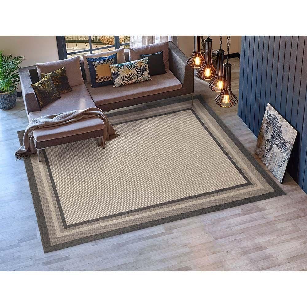 Tapete Sisal Eco Nature Moldura 56 Chumbo 2,00x3,00m
