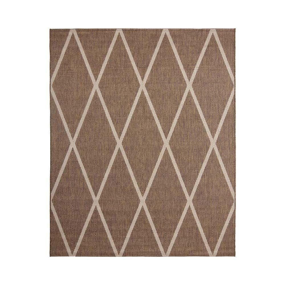 Tapete Para Sala Sisal Eco-nature Geo 70 Marrom 3,00x4,00m