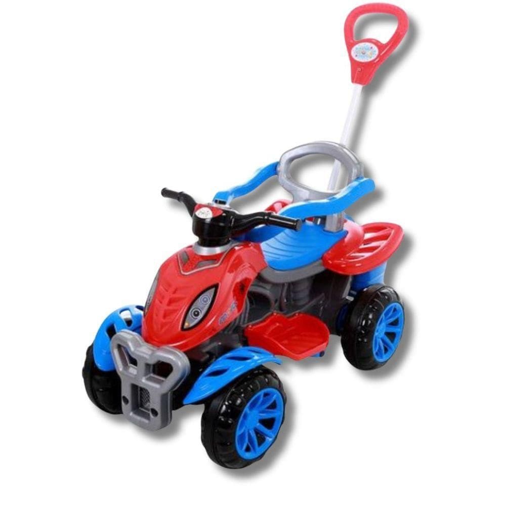 Carrinho De Passeio Infantil Quadriciclo Com Haste E Pedal Spider