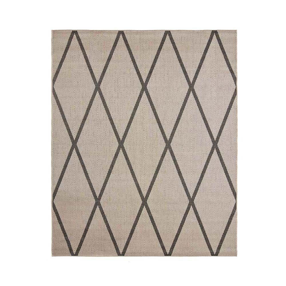 Tapete Sala Sisal Eco-nature Geo 77 Bege Chumbo 3,00x4,00m
