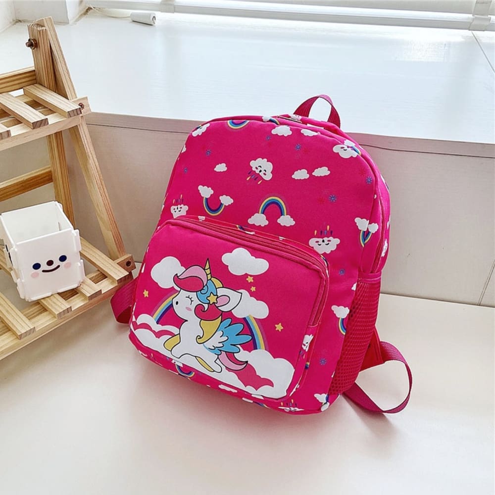 Mochila Infantil Unicórnio- Rosa Escuro