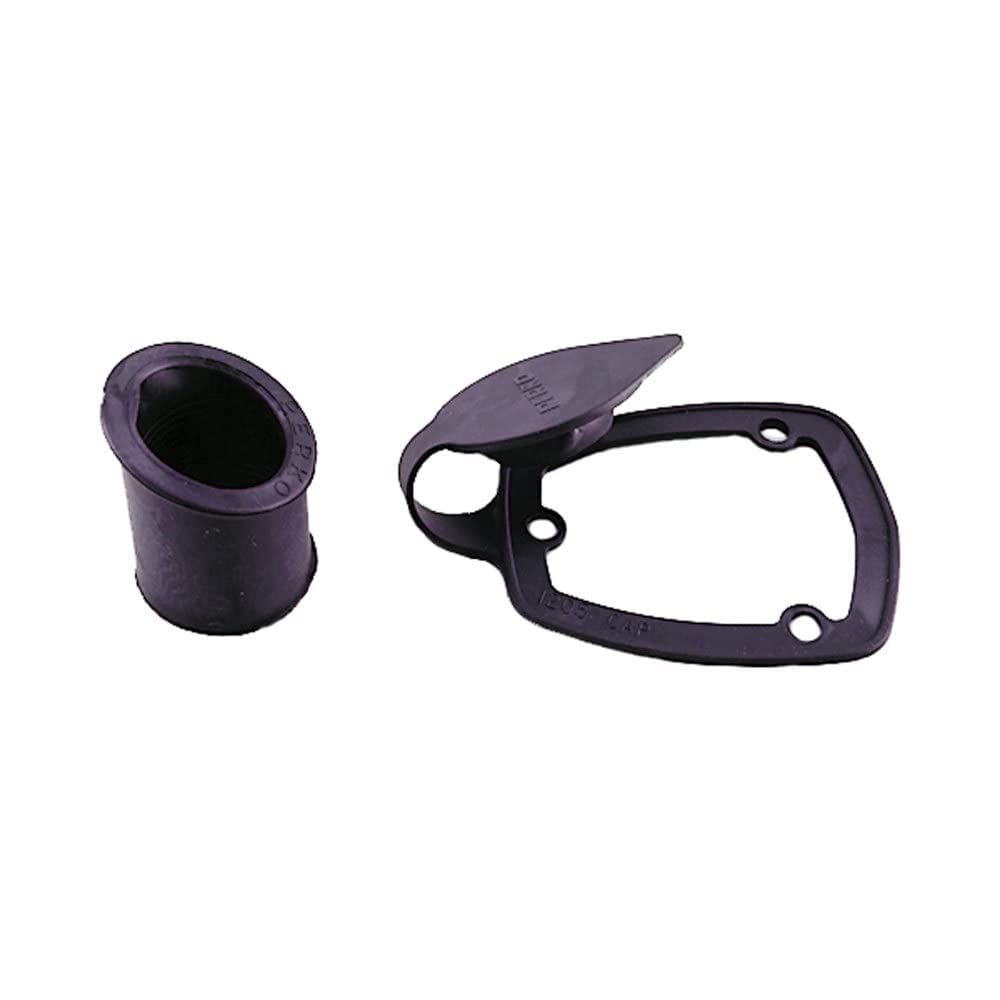 Kit de tampa e junta para suporte de vara de pesca Perko 0481DP0BLK