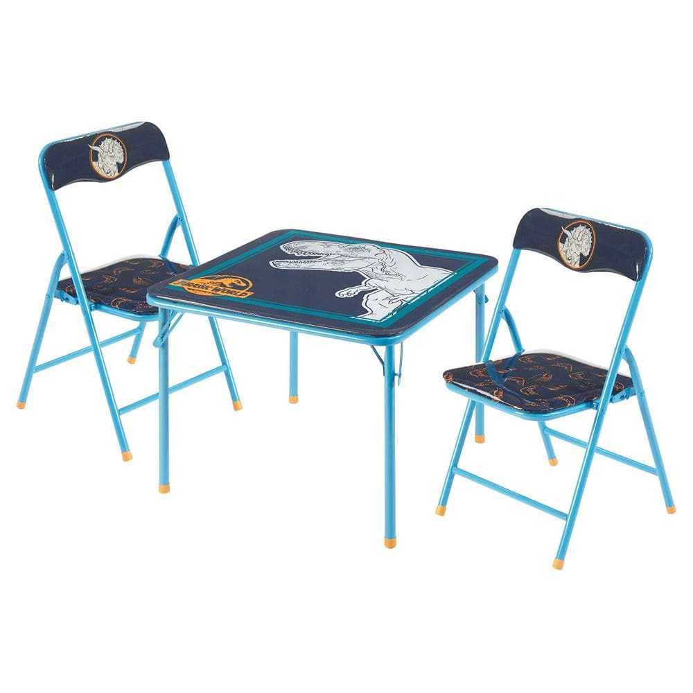 Conjunto de mesa e cadeiras Jurassic World 3 Pc para crianças