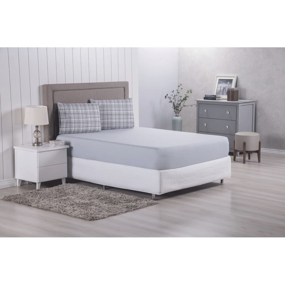 Jogo de Cama Lençol com Elástico 3 Peças Casal King Size Modern Percal 300 Fios