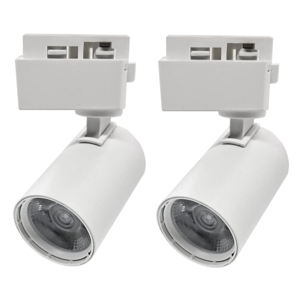 2x Spot Led Trilho Eletrificado Branca 7w Luz Fria 6500k