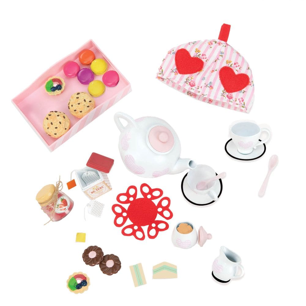 Conjunto de acessórios Our Generation Tea Time com 30 acessórios
