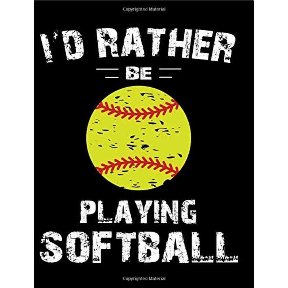 Caderno de composição Genérica Eu prefiro jogar softball
