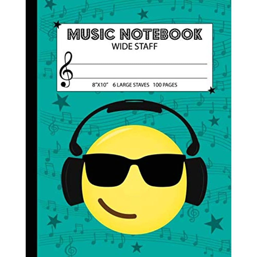 Papel manuscrito para crianças do Music Notebook Genérica Wide Staff