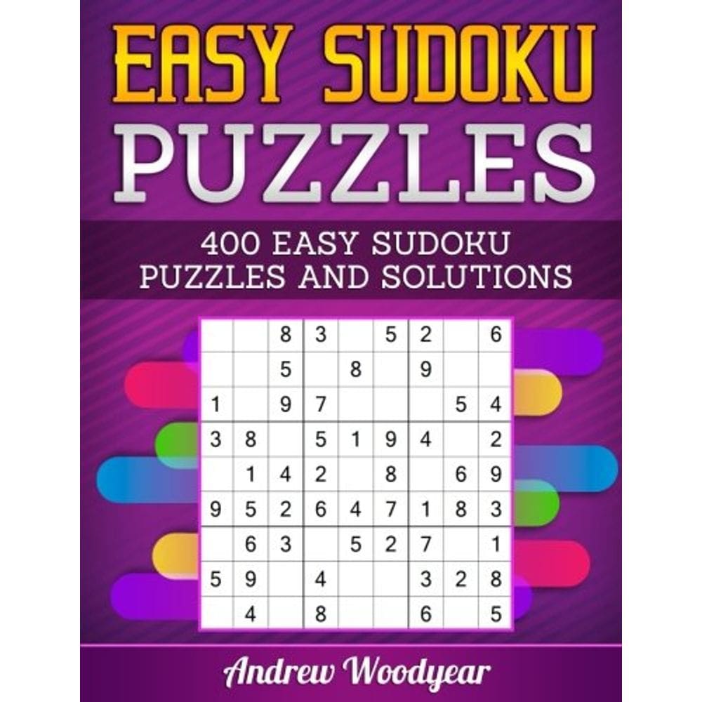 Sudoku Puzzle Book Genérica 400 Quebra-cabeças fáceis de Sudoku com soluções