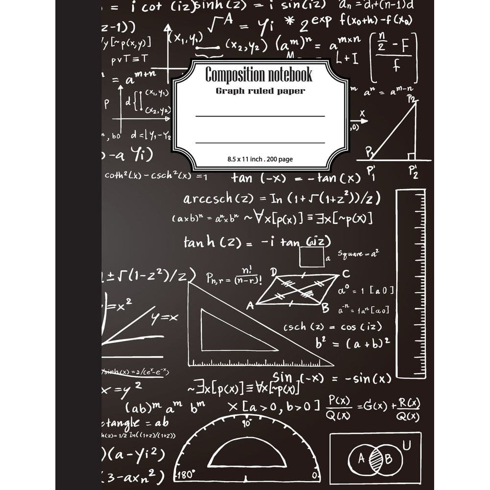 Caderno de composição Genérica Graph Ruled 21,6 x 27,9 cm 200 páginas