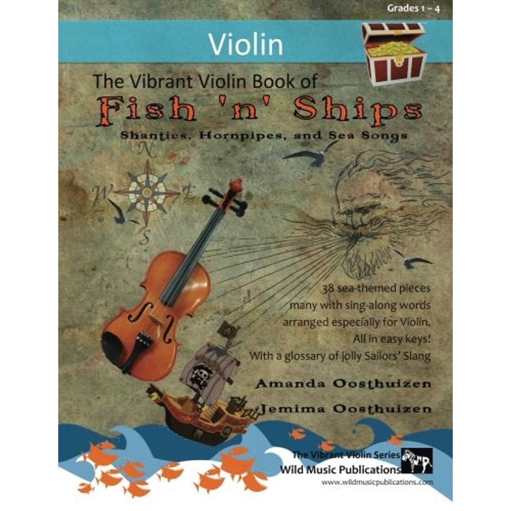 Livro de violino O vibrante livro de violino de Fish `n` Ships para crianças