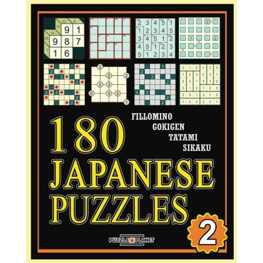 Livros de quebra-cabeça japoneses 180 Vol. 2: Fillomino - Gokigen - Tatami - Sikaku