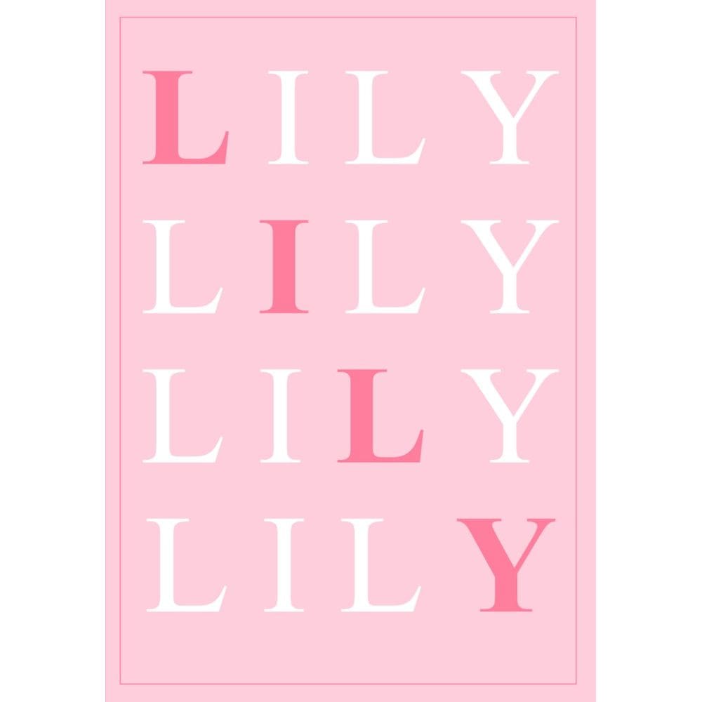 Notebook Genérica Lily personalizado para quem tem um nome maravilhoso
