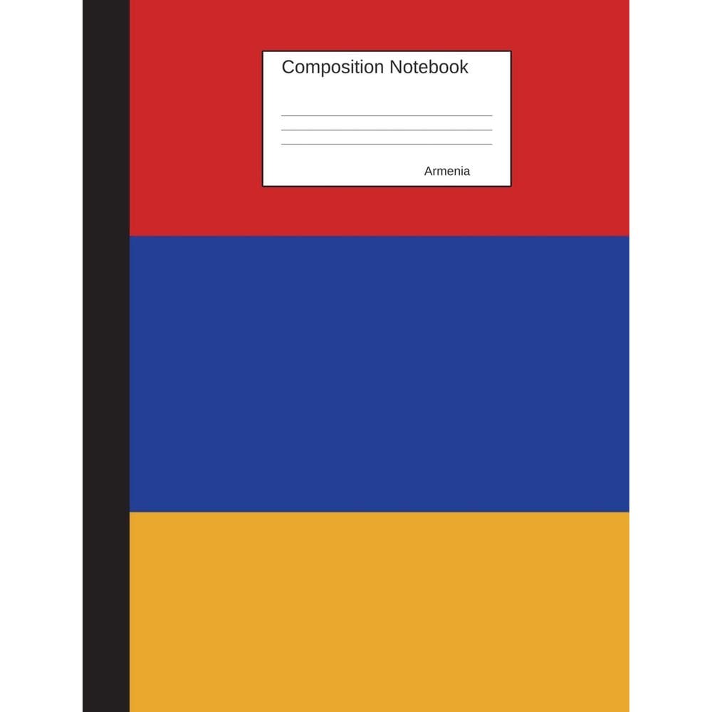 Caderno de composição Genérica Armenia Wide Ruled 100 folhas
