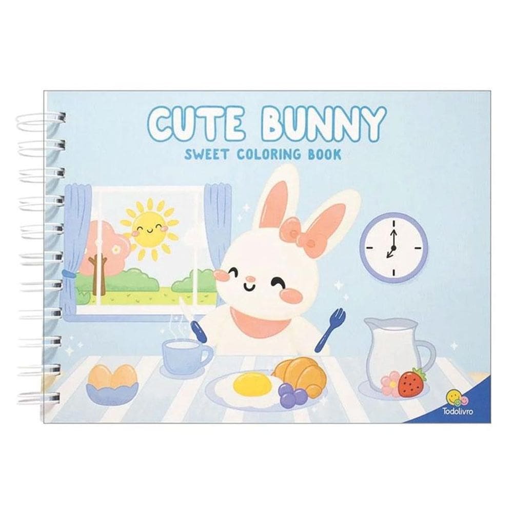 Livro para Colorir Cute Bunny Sweet Coloring Book - Todolivro