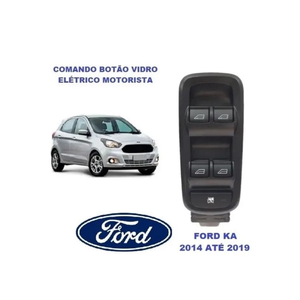 Botão Vidro Elétrico Motorista Ford Ka CN1514A132AB