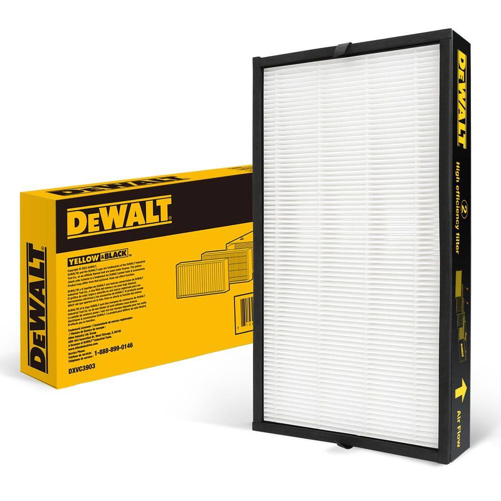 Filtro de substituição do sistema de filtragem de ar DEWALT DXVC3903