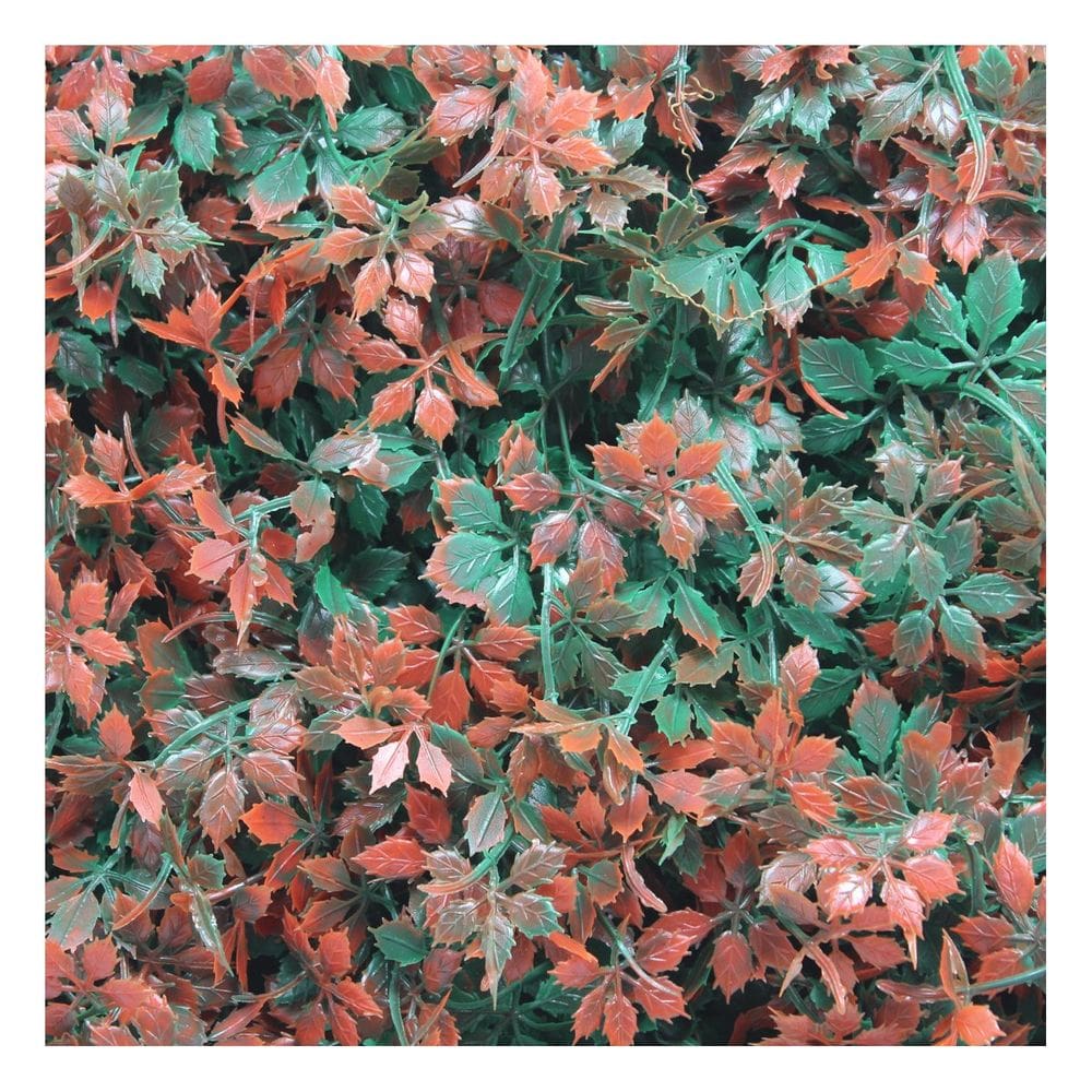 Placa Jardim Vertical Artificial Avermelhada Muro Inglês 40x60cm