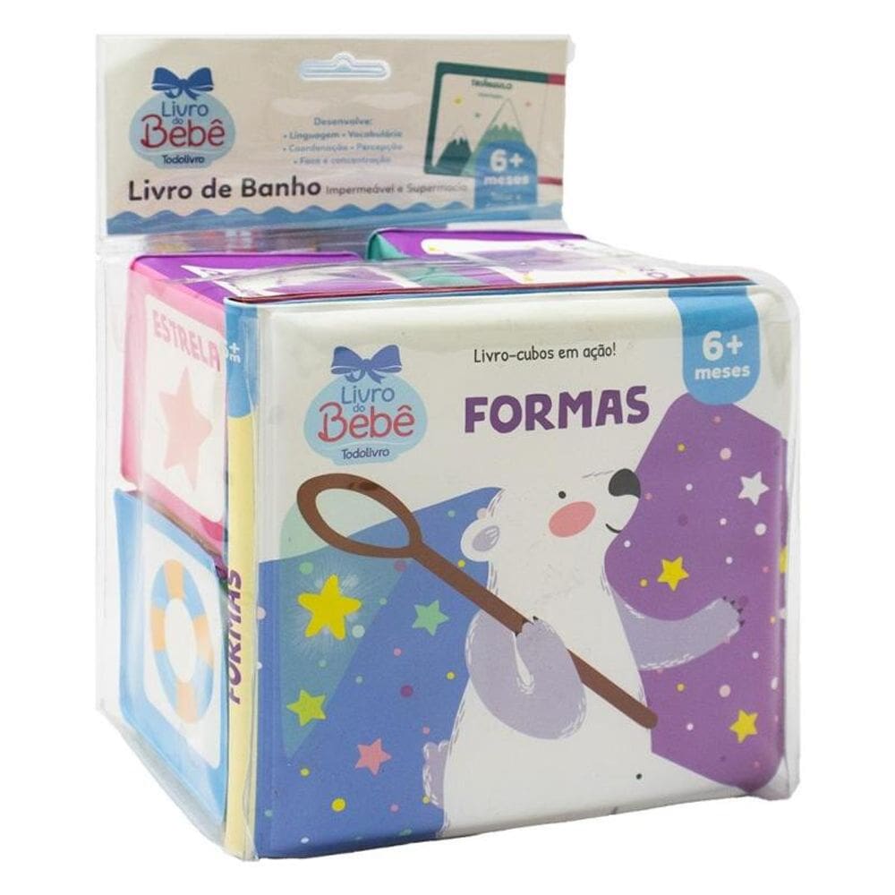 Livro-cubos em ação: Formas