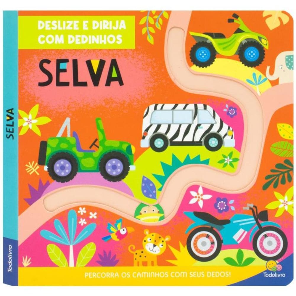 Deslize e Dirija com Dedinhos: Selva