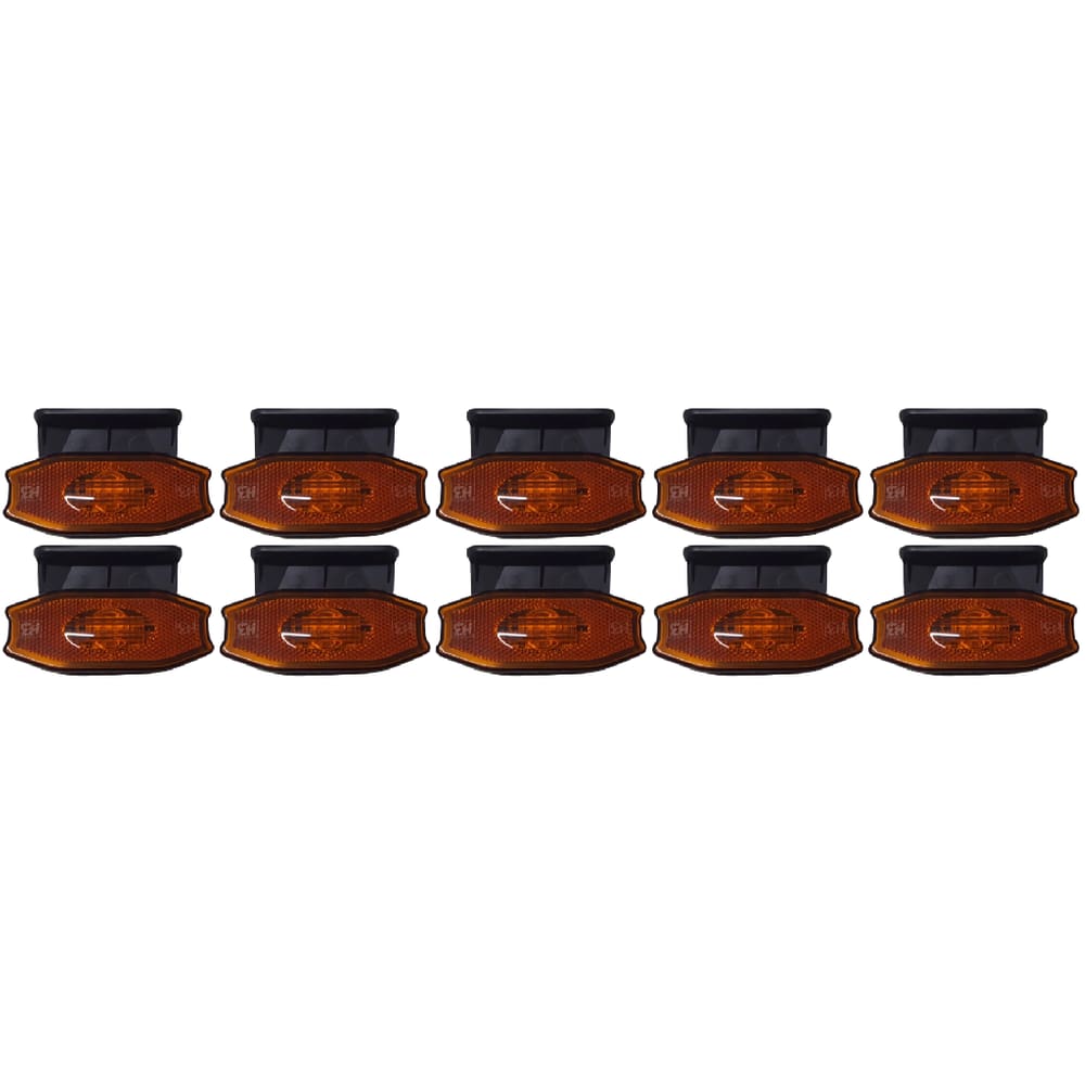 Lanterna Lateral Led Exclusive C/suporte Sem Vigia Kit 10 Un