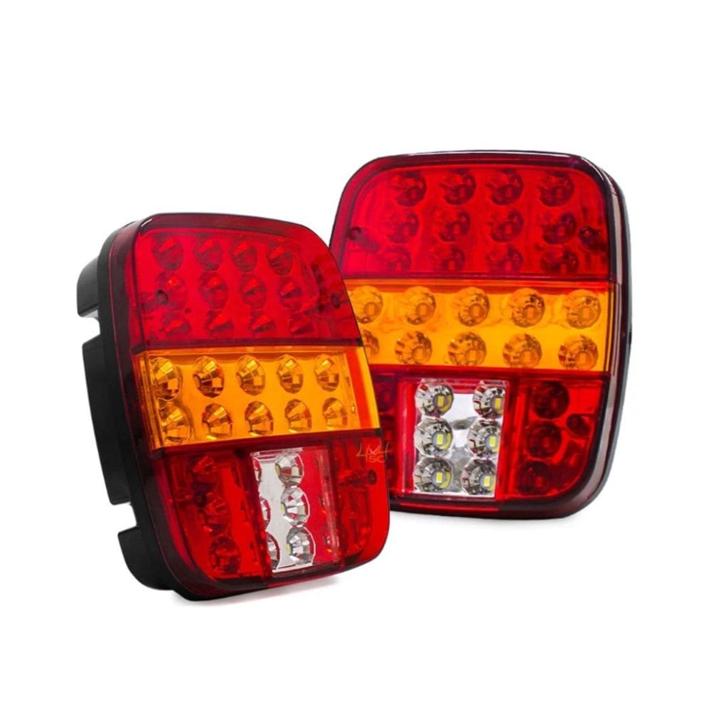 Par Lanterna Traseira Marmita Led Caminhão Ford Cargo Worker