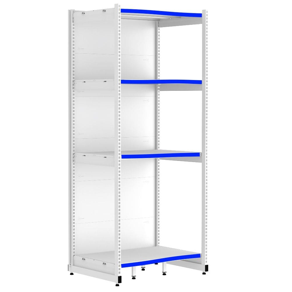 Rack Parede 202 Fit 60 Inicial Branco 90x60 Pe Azul