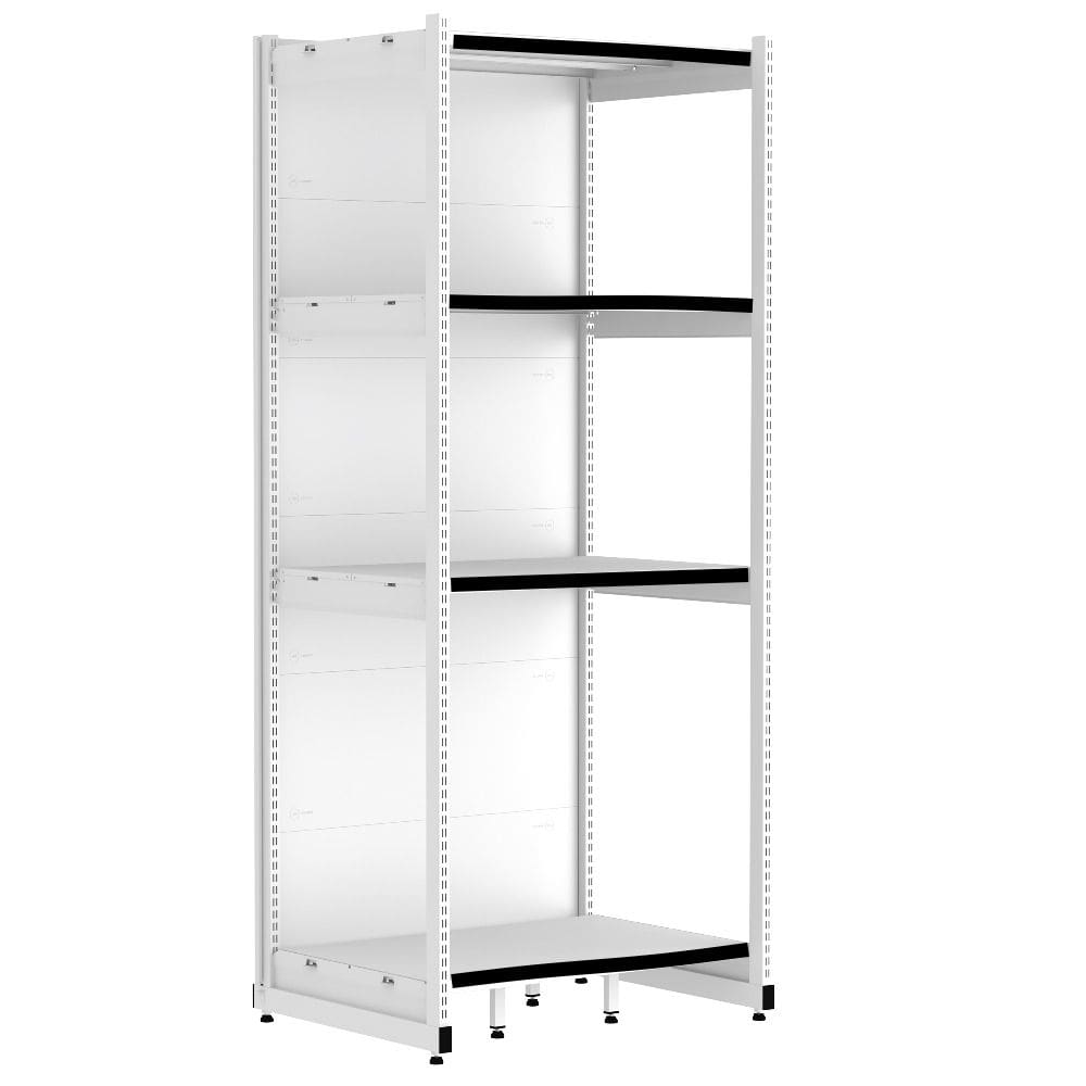 Rack Parede 202 Fit 60 Inicial Branco 90x60 Pe Preto