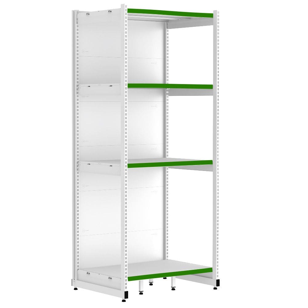Rack Parede 202 Fit 60 Inicial Branco 90x60 Pe Verde