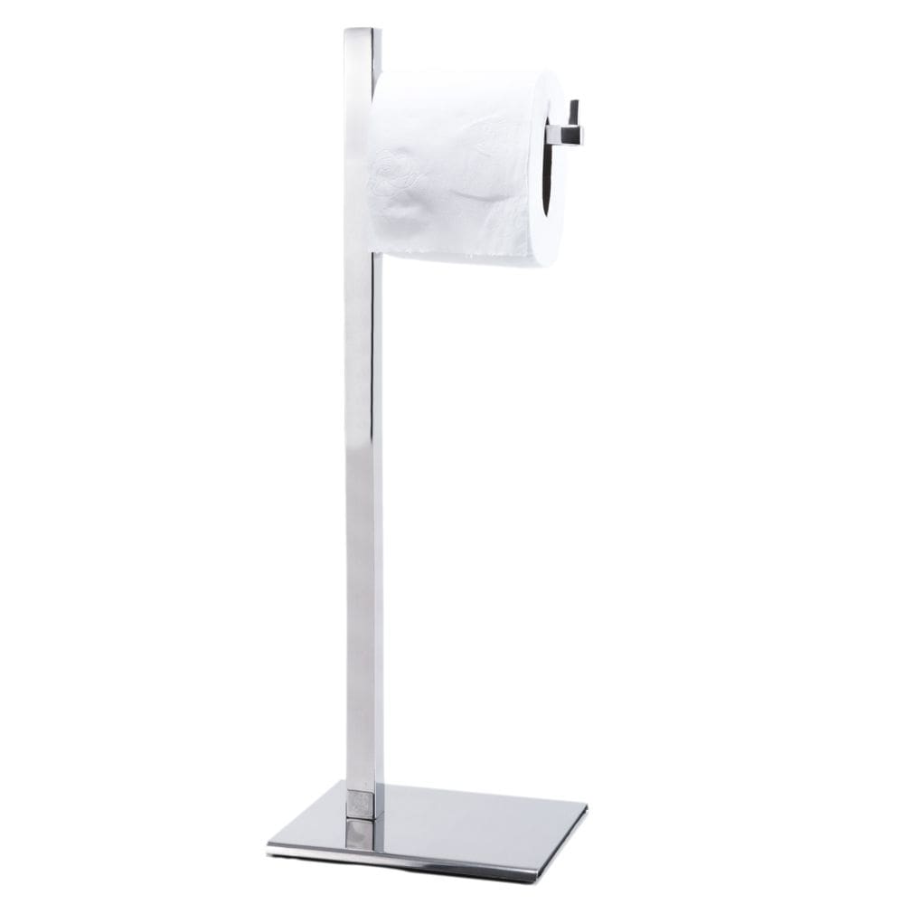 Papeleira De Chão Quadrada 4025 Simples Inox Polido 304