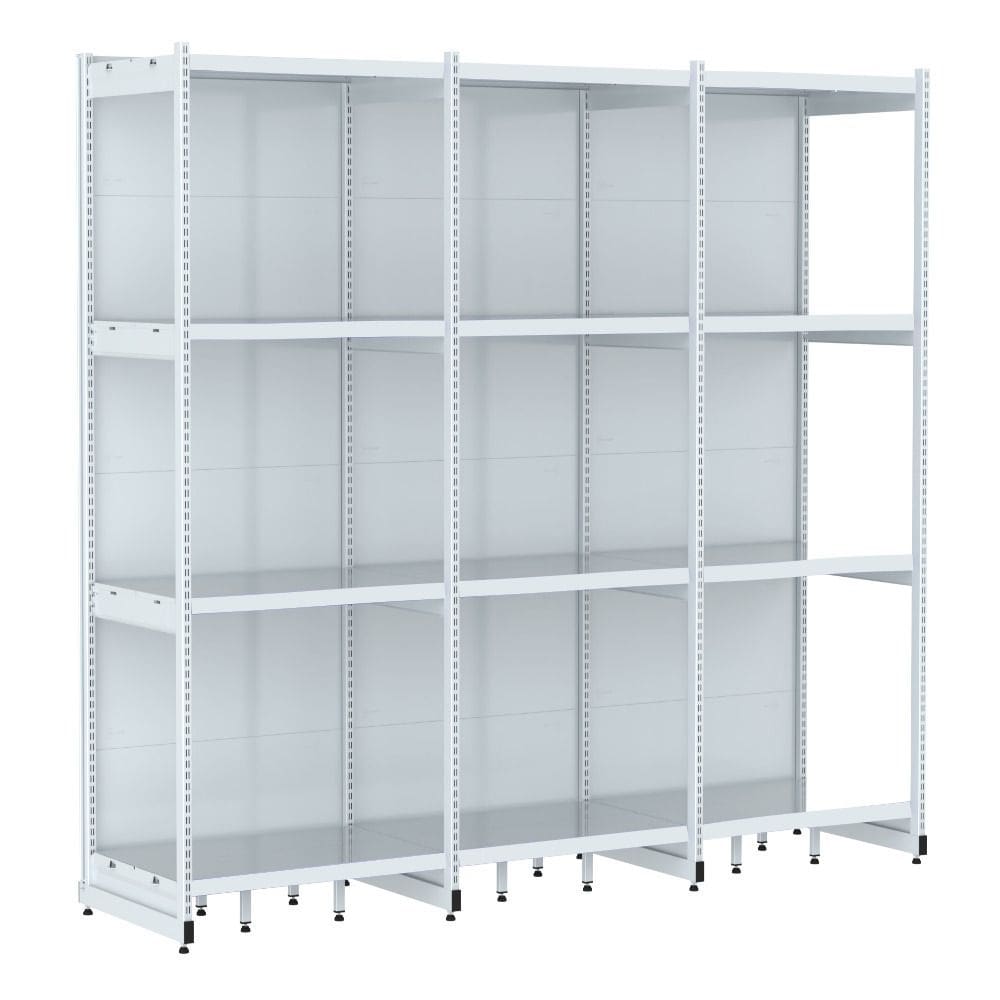Rack Parede 202 Fit 60 Ate 3 Metros Branco 12 Bandeja Spe