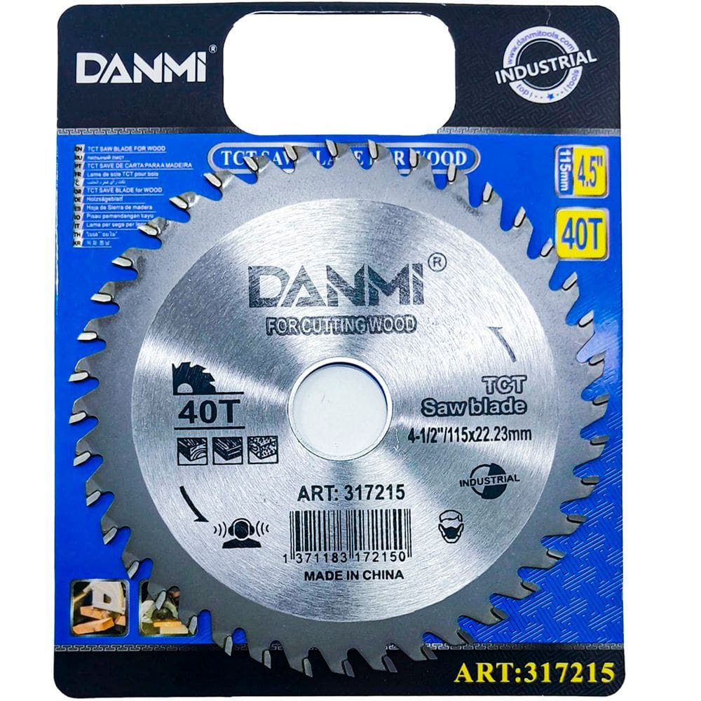 Lamina Disco De Corte Prata Circular Madeira 115mm 40 Dentes