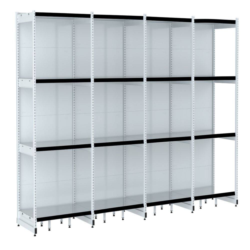 Rack Parede 202 Fit 60 Ate 4 Metros Branco 16 Bandeja Pe Pre
