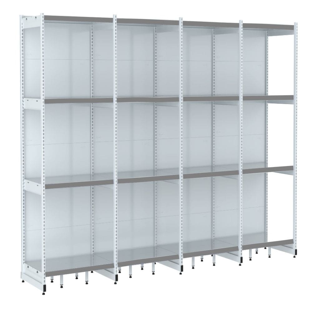 Rack Parede 202 Fit 60 Ate 4 Metros Branco 16 Bandeja Pe Cin